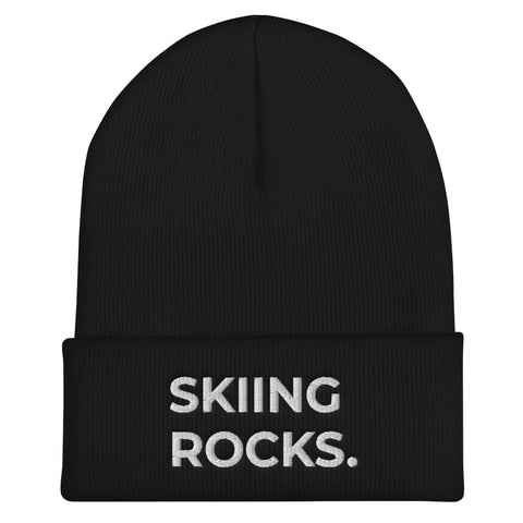 Skiing Rocks. Beanie - Red Letter Outfitters