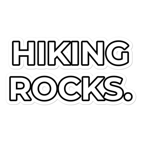 Hiking Rocks. Stickers - Red Letter Outfitters