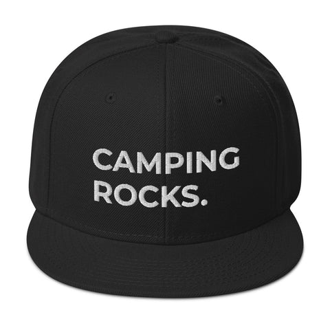 Camping Rocks. Snapback Hat - Red Letter Outfitters